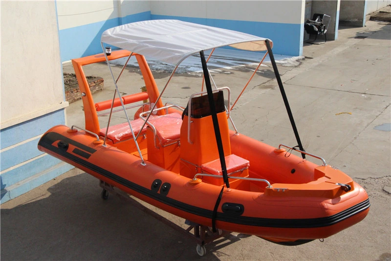 5.2m 90HP Fiberglass Rib Boat Sport Boat Inflatable Fishing Boat Rescue Boat Patrol Boat Fishing Boat Rigid Inflatable Boat Motor Boat Inflatable Boat