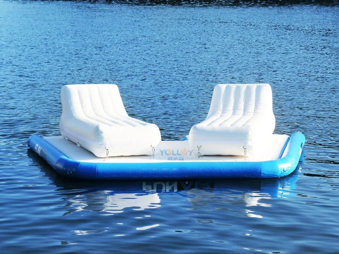 Inflatable Floating Island Yacht Sun Lounger Platform