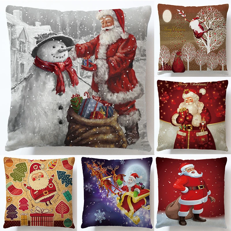 Custom Printed Linen Cotton Cushion Covers and Square Cushion Covers with Different Models