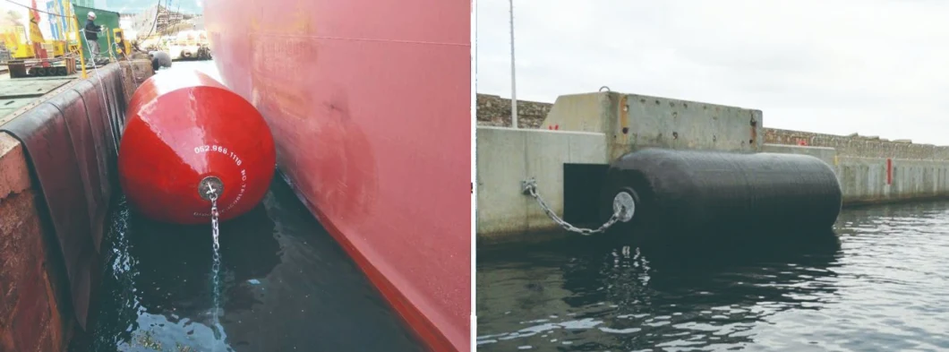 EVA Polyurea Spraying Coating Marine Port Rubber Fender for Ship Boat Dock Boat Foam Filled Fender Bumper