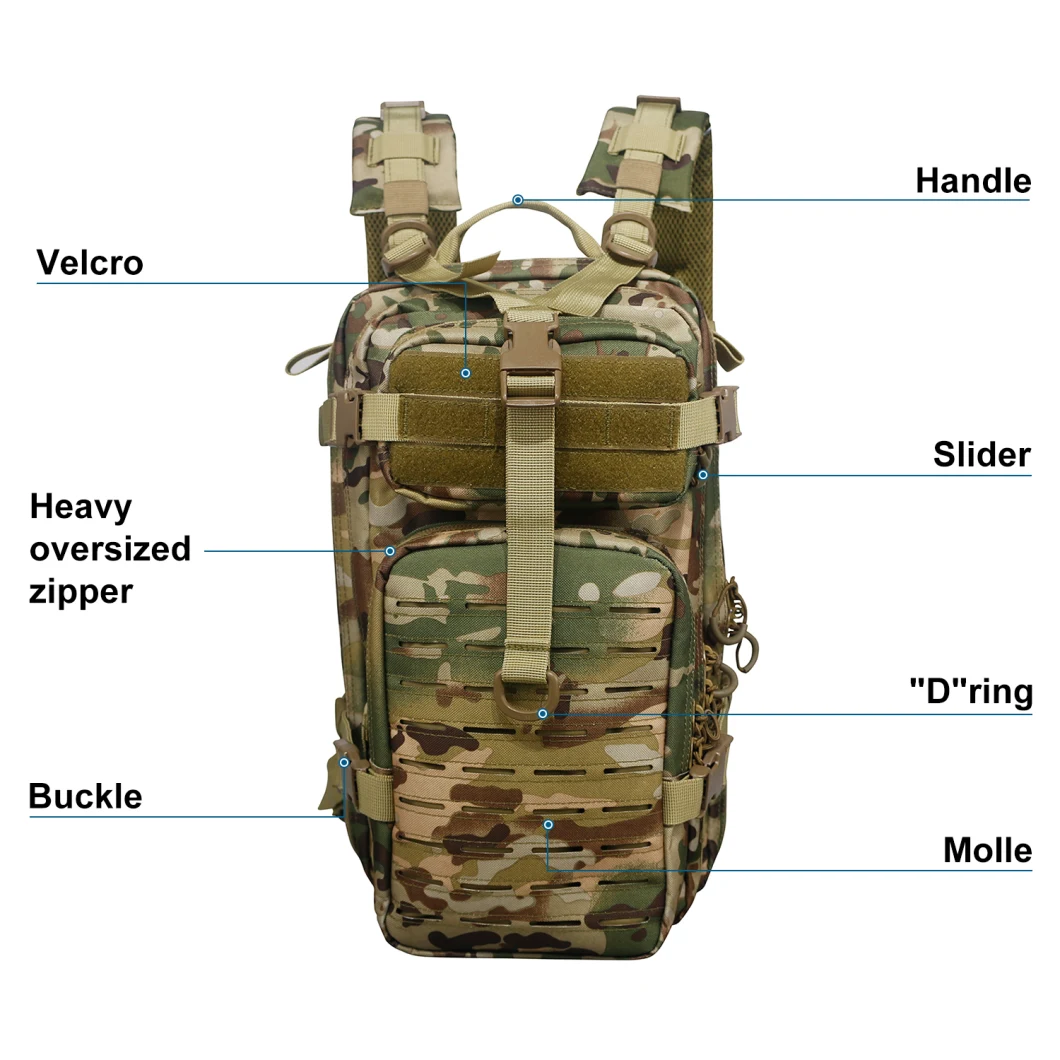 Air Soft Small Assault Backpack Waterproof Large Capacity Bags for Multiple Function