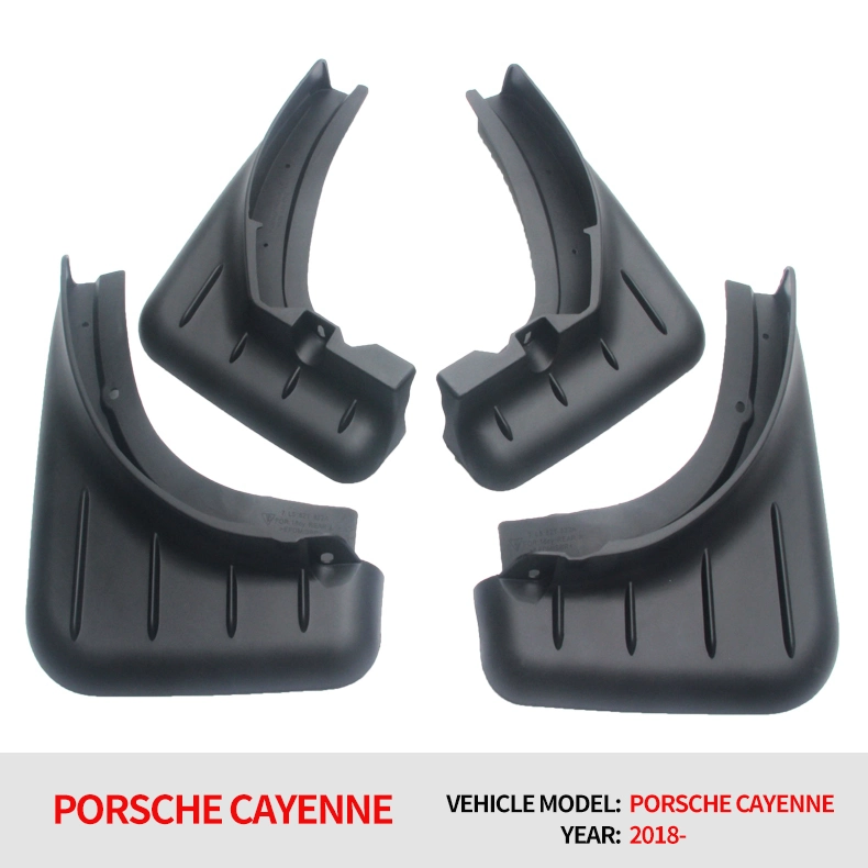 High Quality OEM Front Rear 4PCS Black Car Eco Plastic Fender Mud Guard for Porche Cayenne