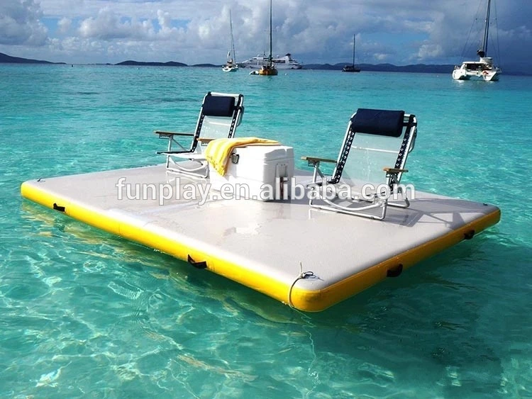 Summer Price 3*2*0.1m Floating Pontoon Inflatable Water Dock for Ocean Play