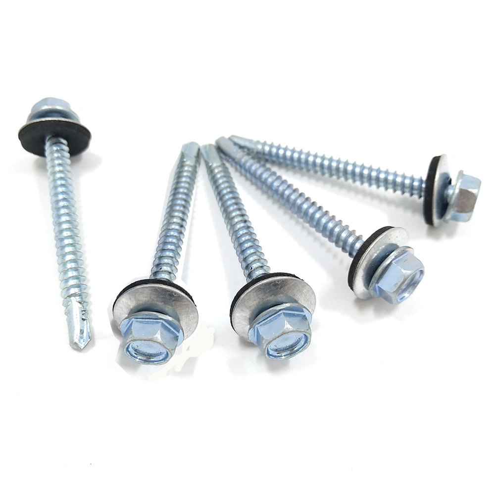 Building Roofing Tek Screws with Rubber Washers/Hex Head Self Drilling Screw