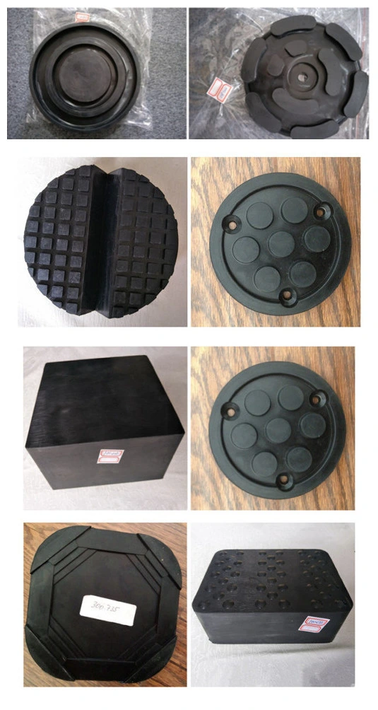 Small Slot Solid Blocks Pads Rubber Mounting for Car Trolley
