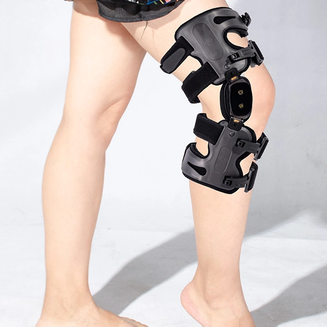 Health Care Medical Knee Brace Angle Adjustable Knee Support Brace Orthosis Knee Brace