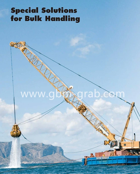 Vessel Floating Crane Fq1025/ Pinion and Rack Luffing/Ship Floating Crane with Grab