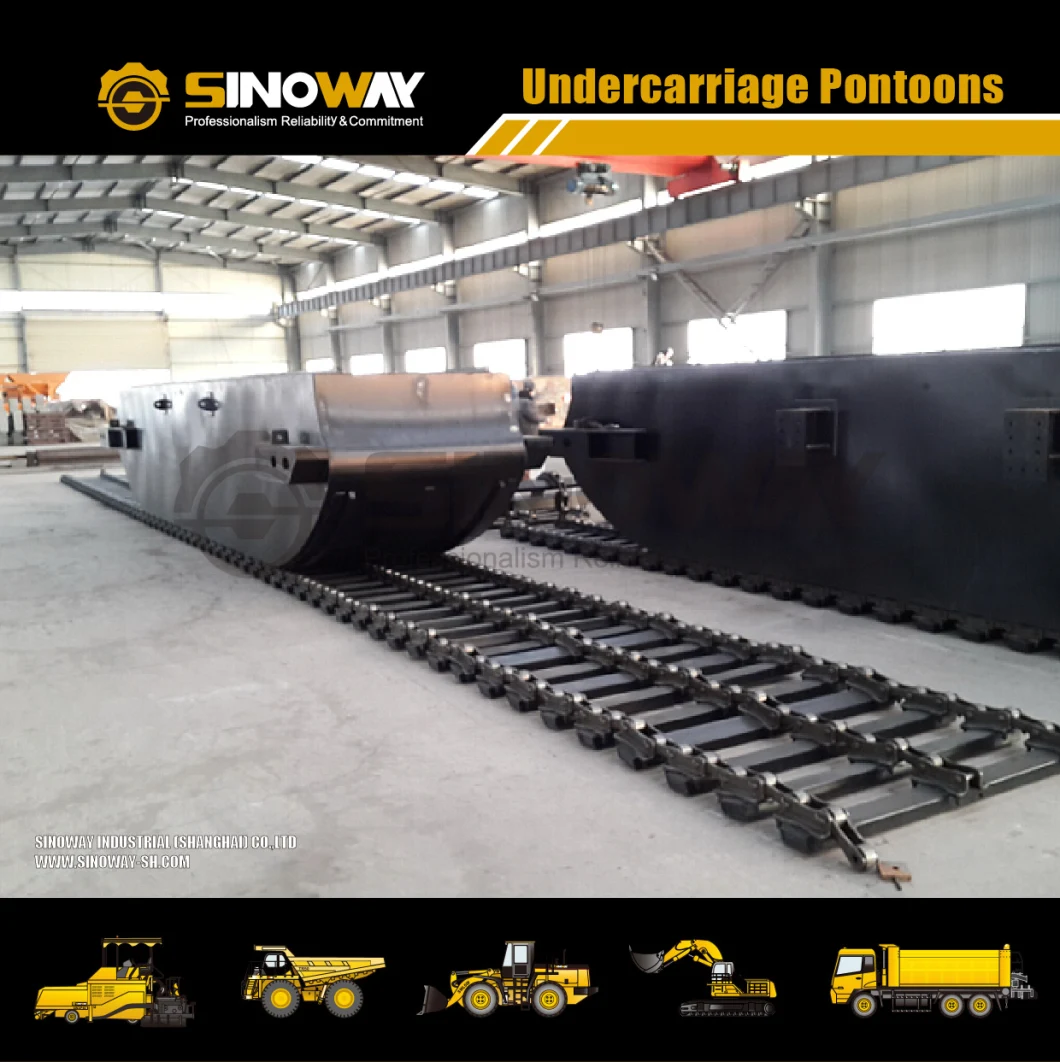 Floating Pontoon Hydraulic Undercarriage Pontoon for Crawler Amphibious Excavator