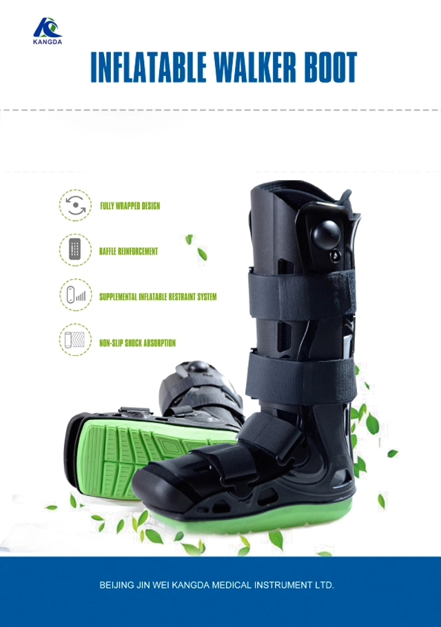 Medical Walking Boot Dual Inflatable Airbag Walker Boot Short Air Cam Walker Fracture Boot