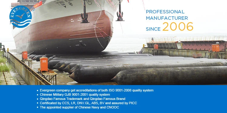 Ship Launching and Lifting Marine Inflatable Rubber Airbags From China Manufacturer