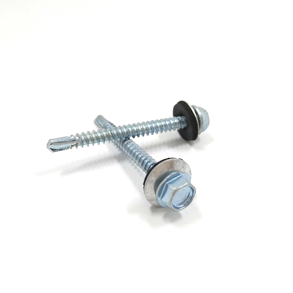 Roofing Screw Tek Tapping Screw with Rubber Washer/Hex Head Self Drilling Screw