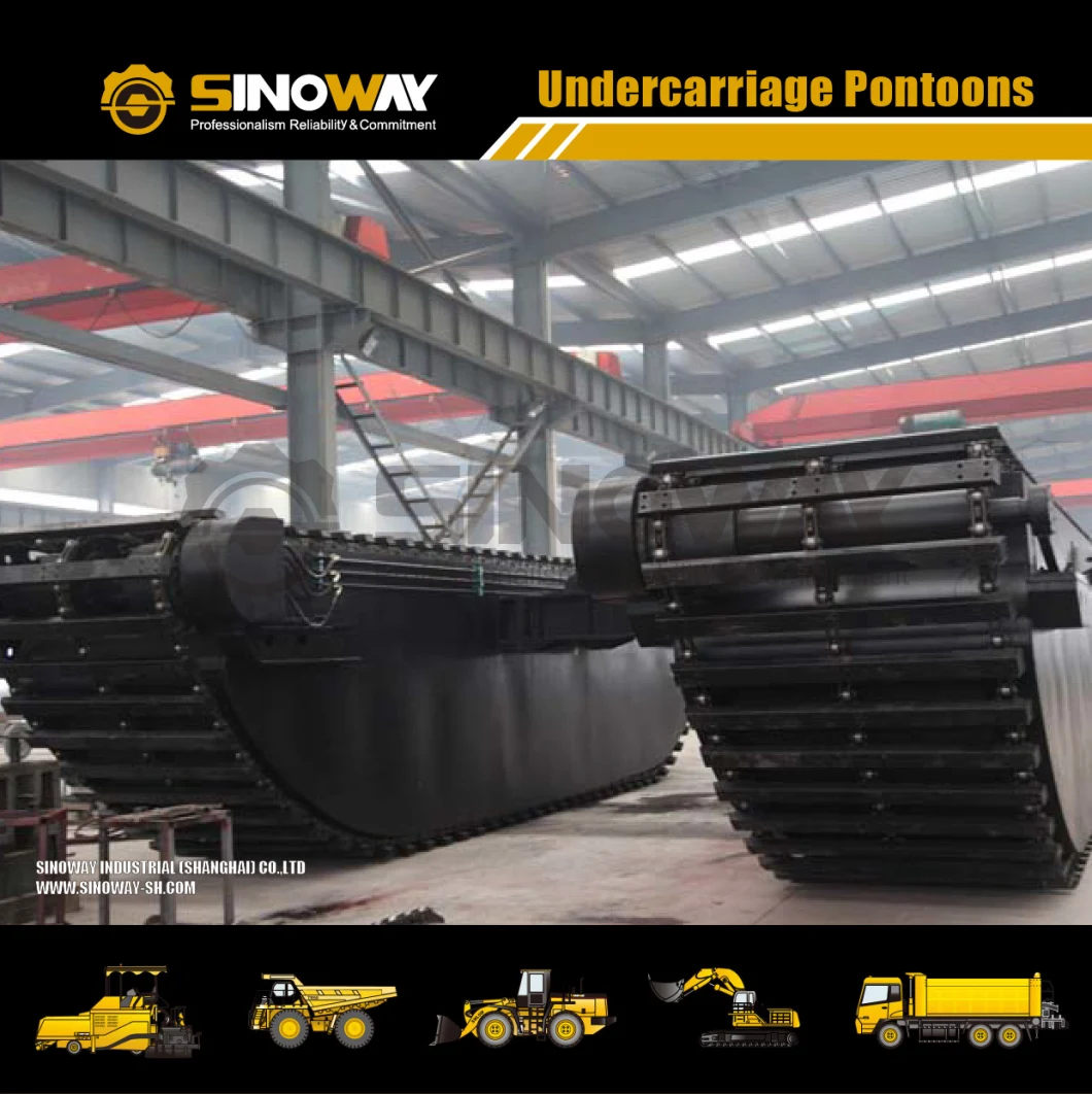 Floating Pontoon Hydraulic Undercarriage Pontoon for Crawler Amphibious Excavator