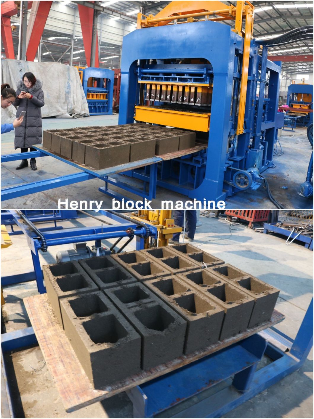 Qt10-15 Full Automatic Hydraulic Cylinder Concrete Block Making Machine Construction Machinery
