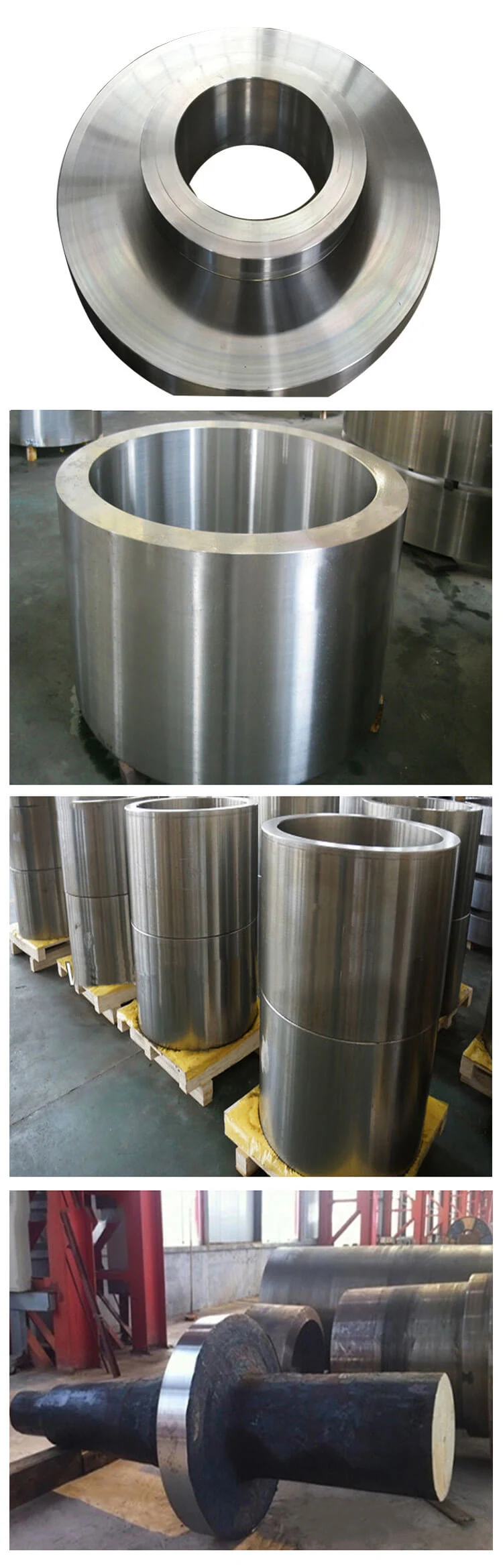 Densen Customized Super Large Carbon Steel Forging Cylinder Barrel and Shaft and Hydraulic Cylinder Barrel