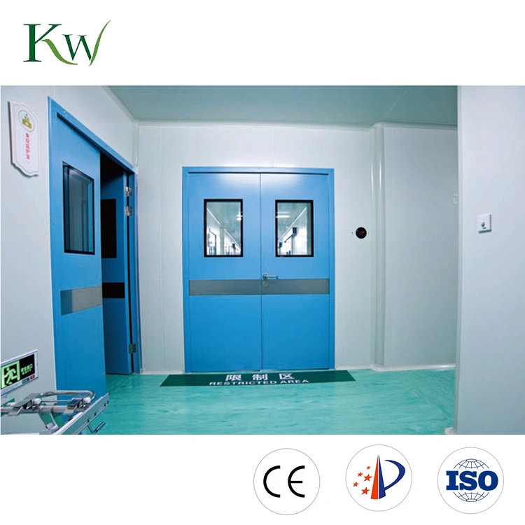 Pharmaceutical Modular Clean Room Steel Entry Door with Single or Double Leaf