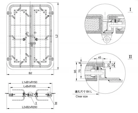 A60 Weather Tight Double-Leaf Steel Door