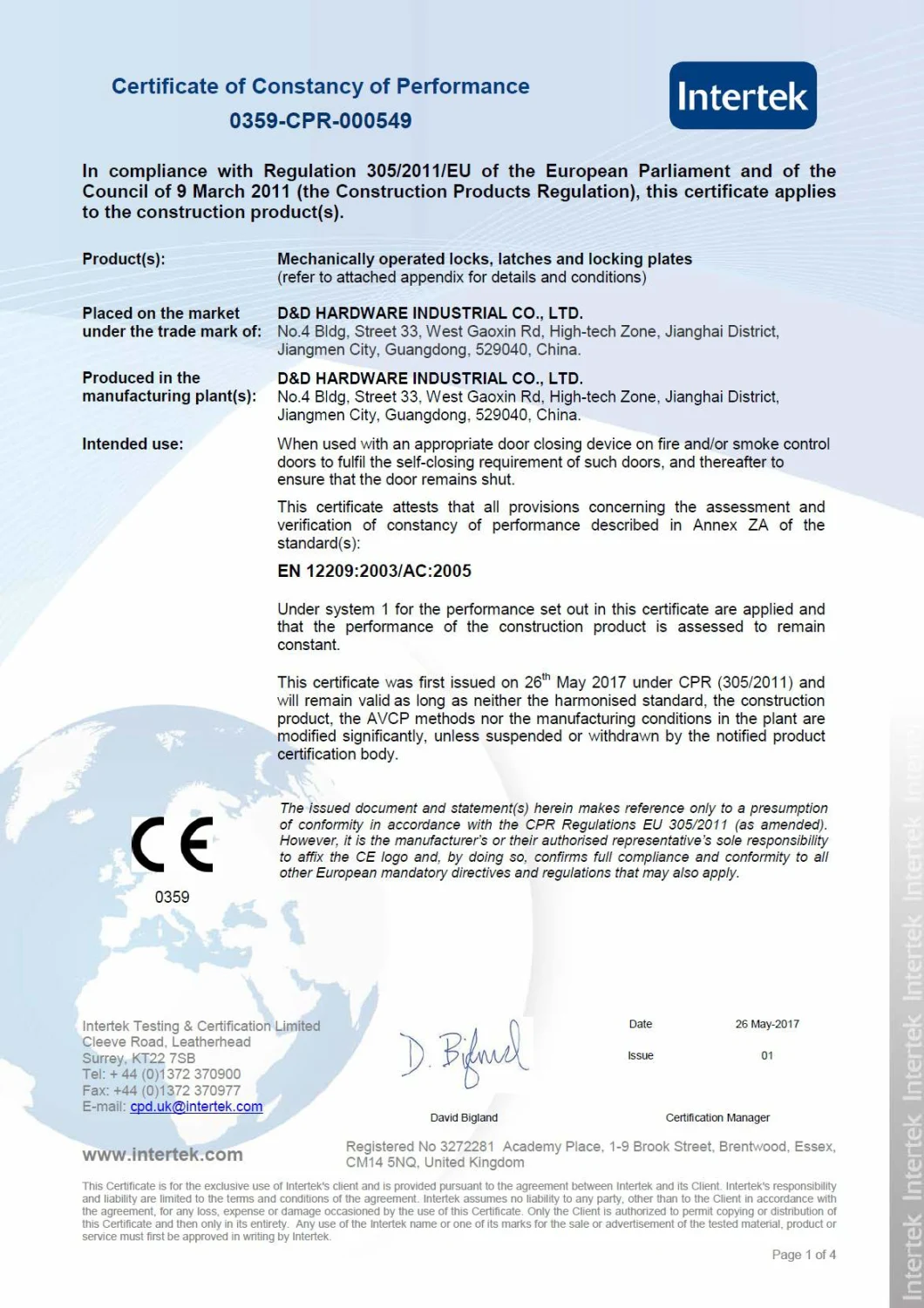 Euro CE Mortise X-ray Door Lock of Hospital Application