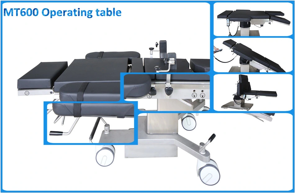 6 Inches Castors Multiple Surgery Bed Hospital Surgery Table