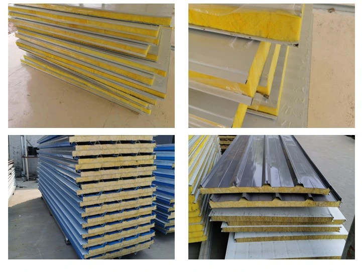 China Factory Supply Cheap Wall Metal Rockwool Panel Sandwich Panel for Clean Room
