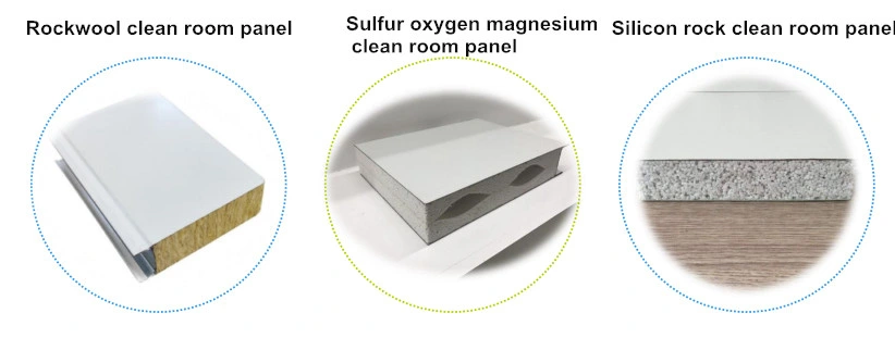 Handmade Handworked Rockwool/PU/EPS/Aluminum Honeycomb/Paper Honeycomb Clean Room Panel