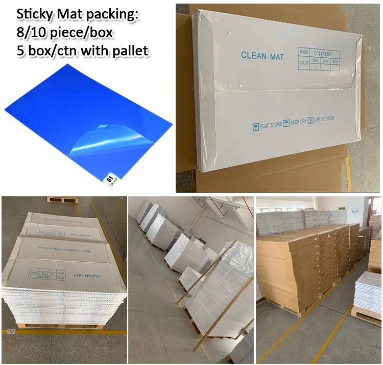 Customized Decontaminating Industrial Use Multilayer Clean Room Door Antibacterial Sticky Mat