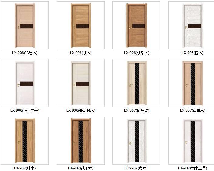 Latest EU Design Wooden Door Interior Door Room Door Solid Wood Door (EI-N001)