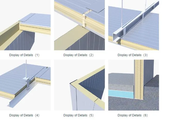 Cheap Price Partition Wall Panel PU/PIR Sandwich Panel for Clean Room