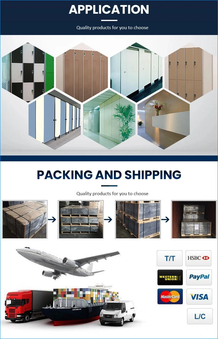 Color Core Compact Door High Pressure Laminate Film Sheet HPL Panel Material Phenolic Board Price