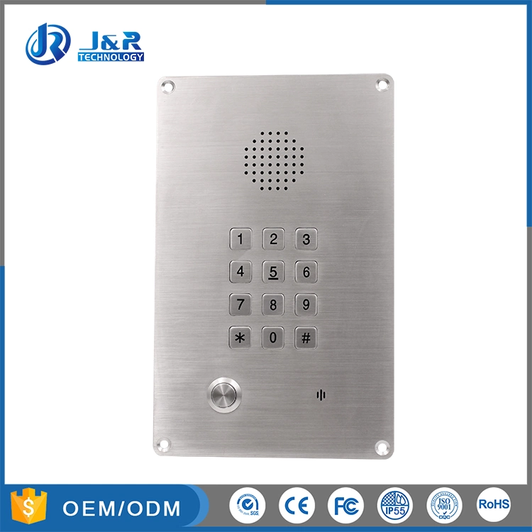 Flush Mounted Clean Room Analog Telephone, IP65 Waterproof Intercom for Clean Room