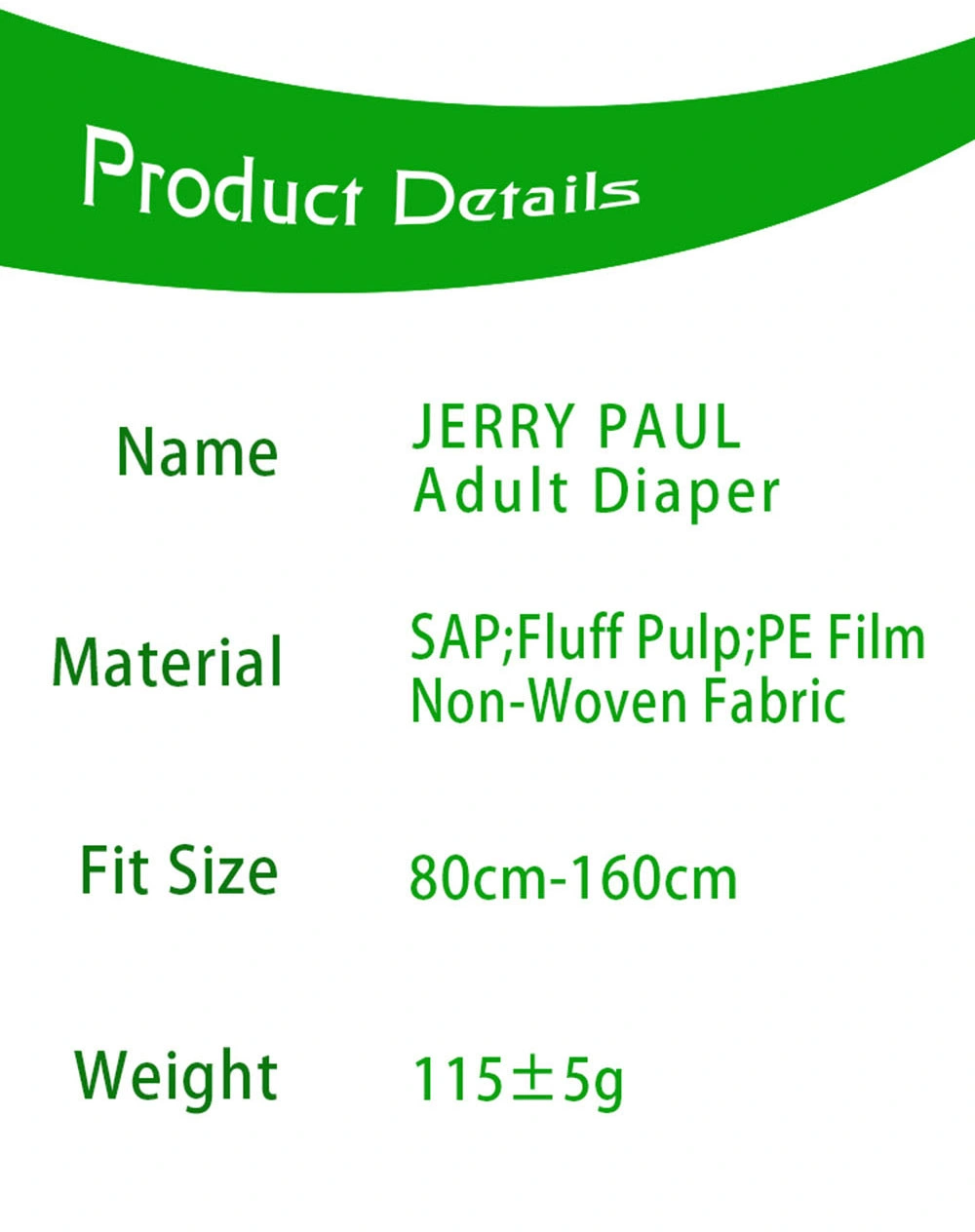 Disposable  Diapers  for  Adults, High Absorbency  Adult  Diaper  XXL