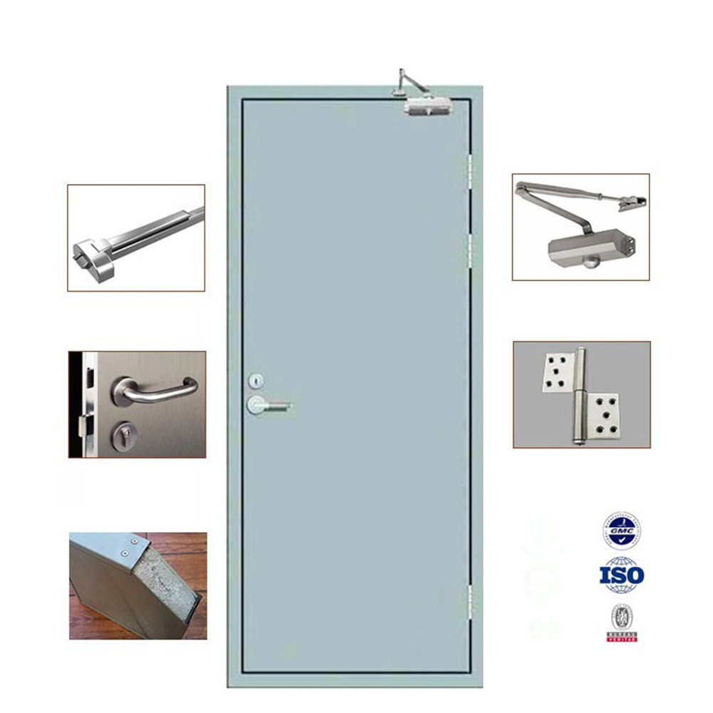 High Quality Fireproof Steel Door Hospital School Fire Rated Double Door