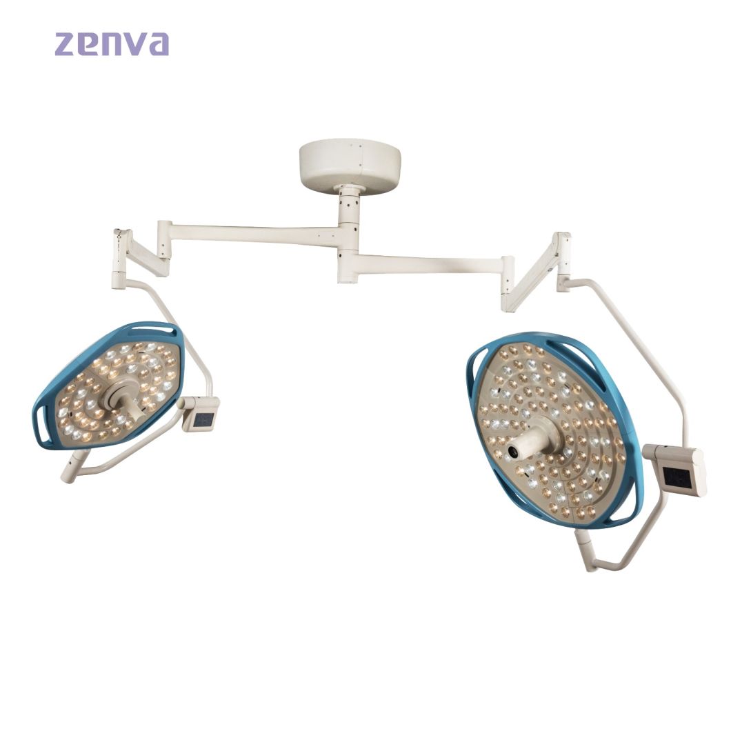 Medical Operation Theatre Room Double Dome Shadowless Surgery LED Ot Ceiling Surgical Operating Light for Hospital