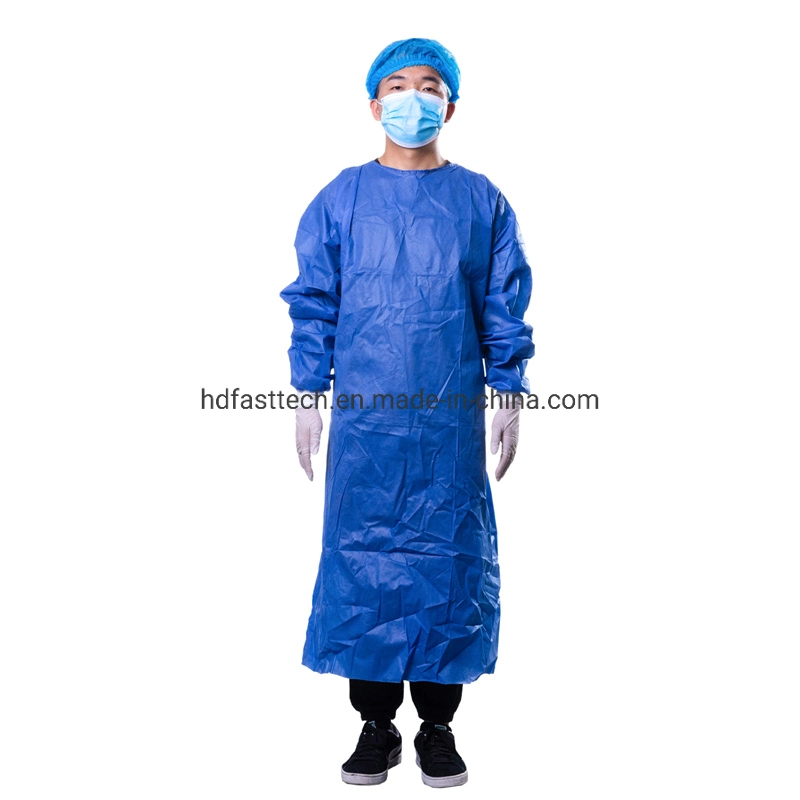 SMMS 45GSM Non-Woven Sterilize Operation Theatre Gowns with En13795