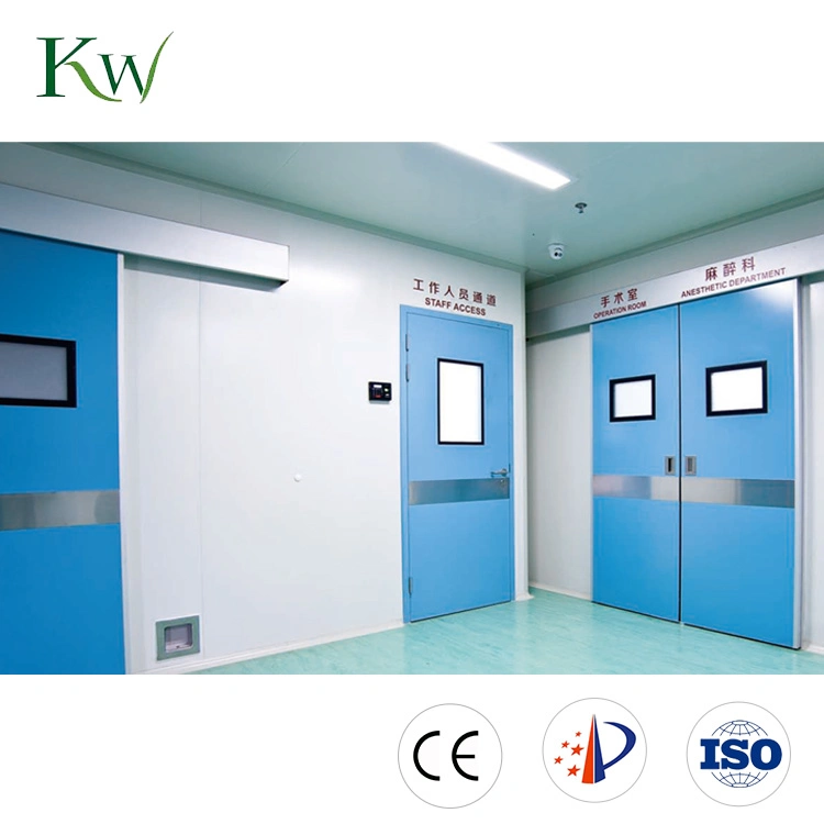 Pharmaceutical Modular Clean Room Steel Entry Door with Single or Double Leaf