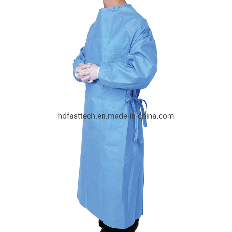 SMMS 45GSM Non-Woven Sterilize Operation Theatre Gowns with En13795