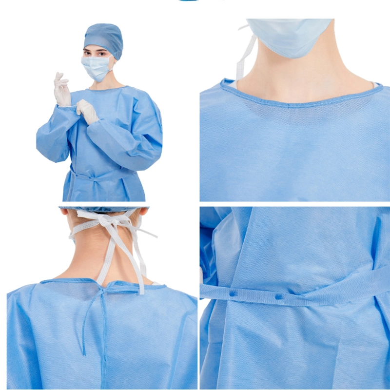 Operation Theatre Disposable Surgical Isolation PP Nonwoven SMS Gowns
