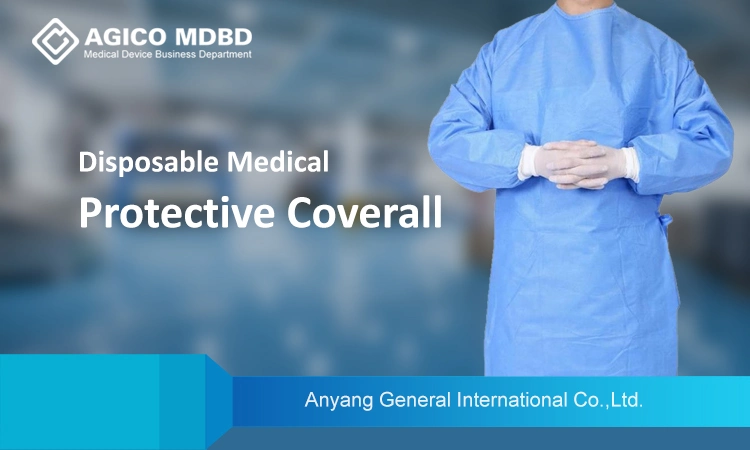 Blue Sterile Disposable Operation Theatre Surgical Gown