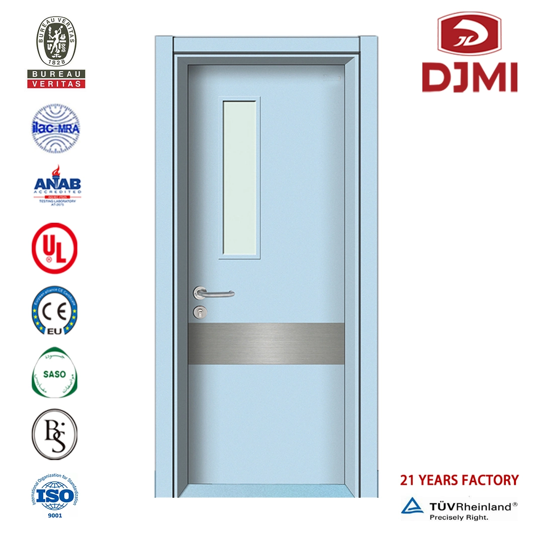 Chinese Factory Laminated Flush Solid Wood Composite Medical Center Door Manufacturer