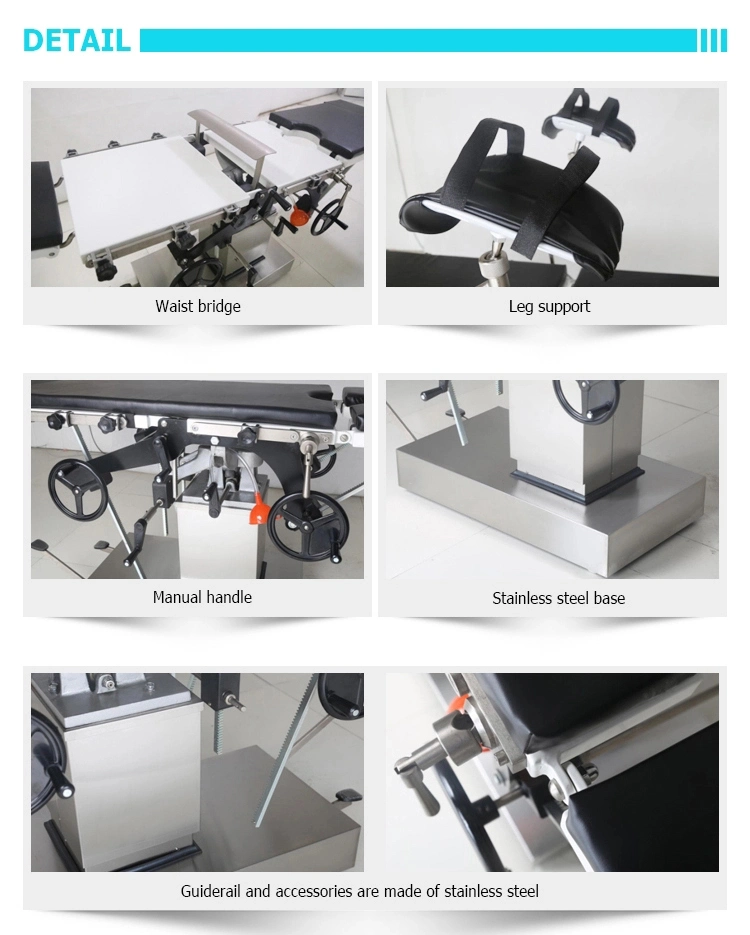 CE ISO Approved Hospital Electric Hydraulic Surgical Operation Room Operating Table Manual Operating Bed Cheap Price
