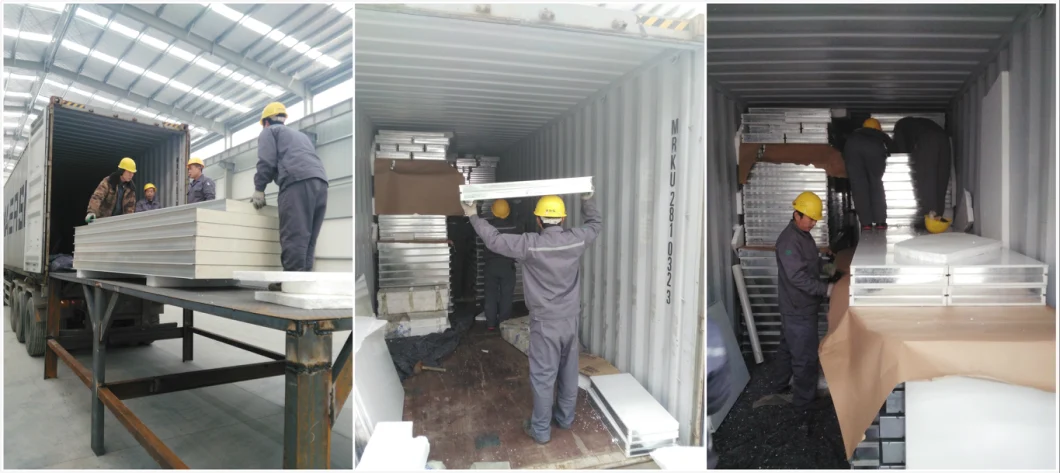 Customized Length Rockwool Sandwich Panel for Cold Room/Clean Room Panels