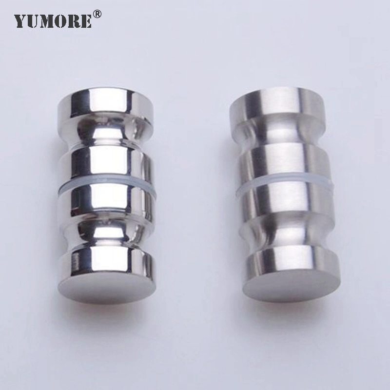 Stainless Steel Chrome Shower Pull Handles Cabinet Glass Door Knobs