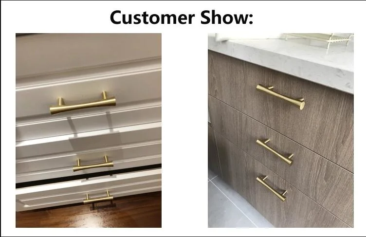 Pure Brass Closet Drawer Door Handles for Wardrobe Furniture Hardware Pulls and Knobs