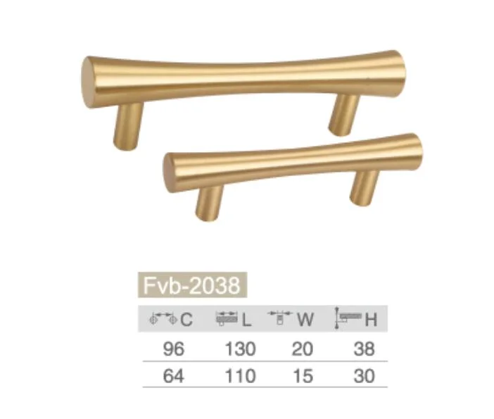 Brass Handle Furniture Drawer Cupboard Hardware Wardrobe Knobs Factory Price