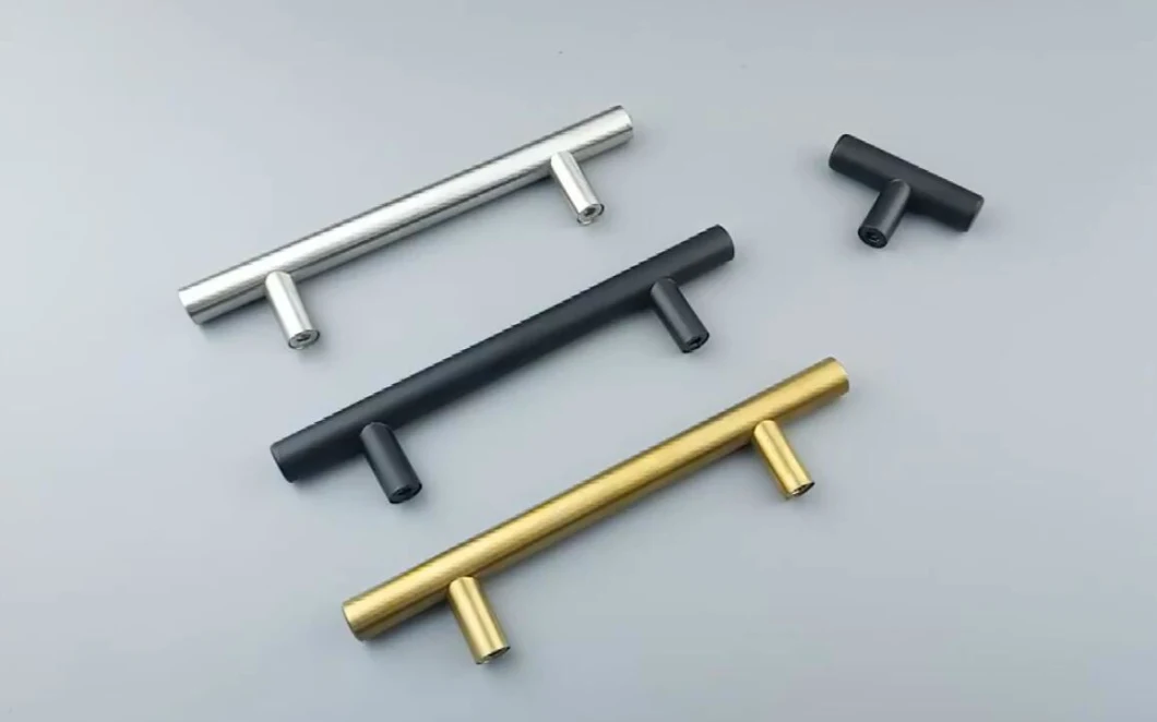 Stainless Steel Hardware Bedroom Kitchen Furniture Italian Modern Door Cabinet Drawer T Bar Pull Handles