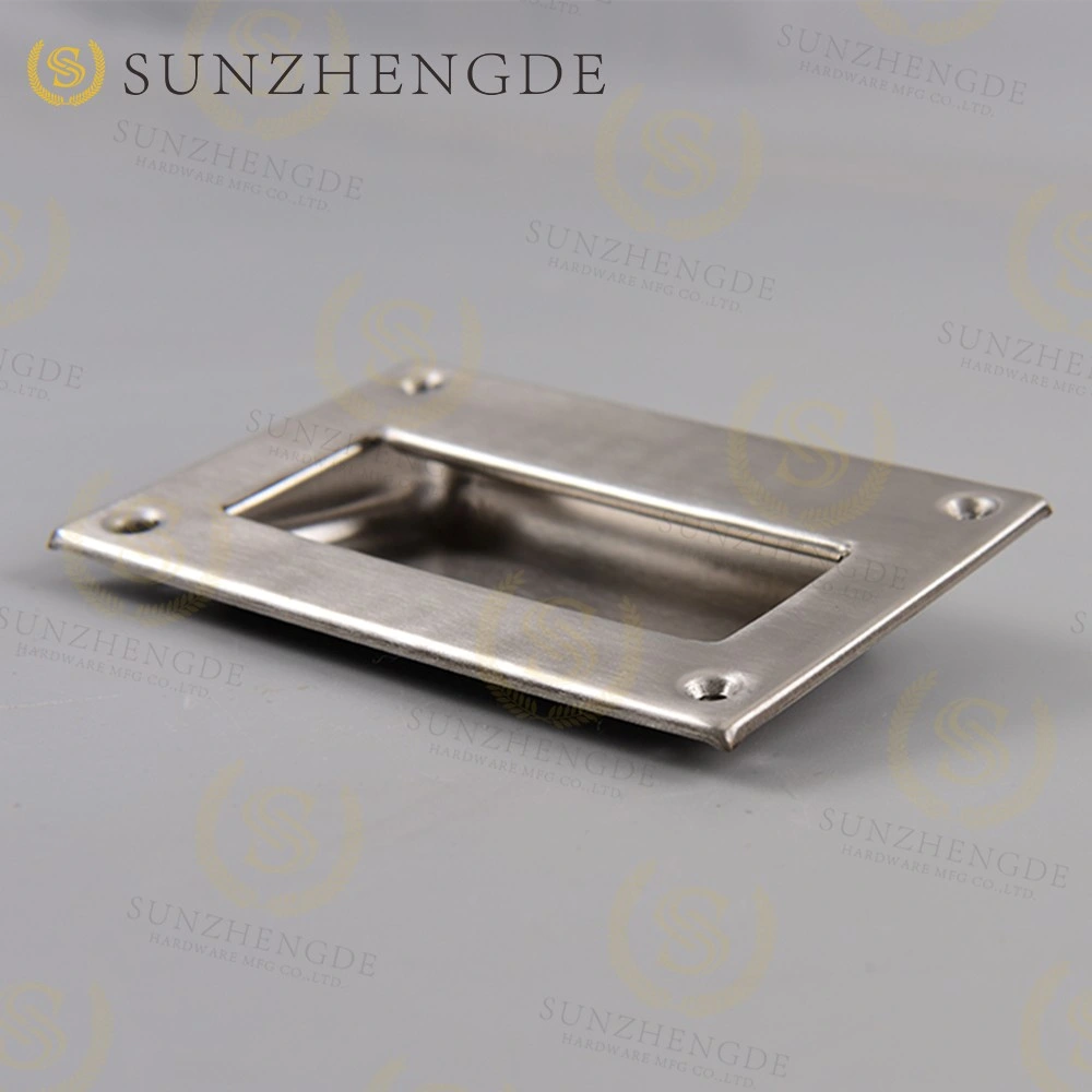 Modern Cabinet Handle Stainless Steel Square Drawer Pulls Kitchen Drawer Handles
