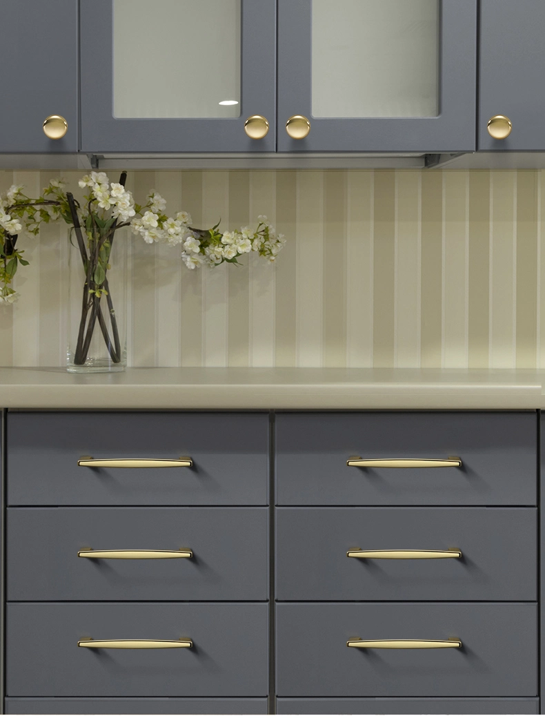 Brass Kitchen Cabinet Door Cupboard Pull Handles Wardrobe Drawer Knob Handles