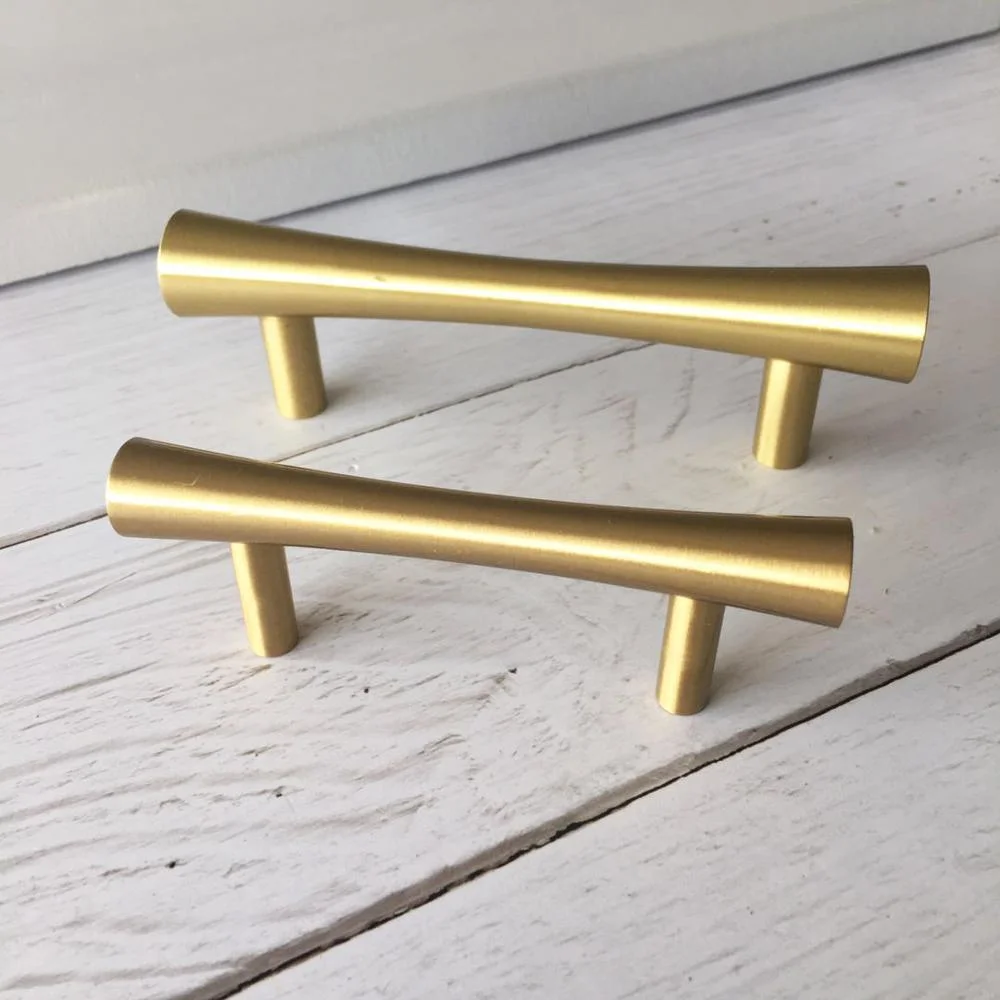 Chinese Style T Bar Brass Copper Furniture Cabinet Drawer Pulls and Handles for America