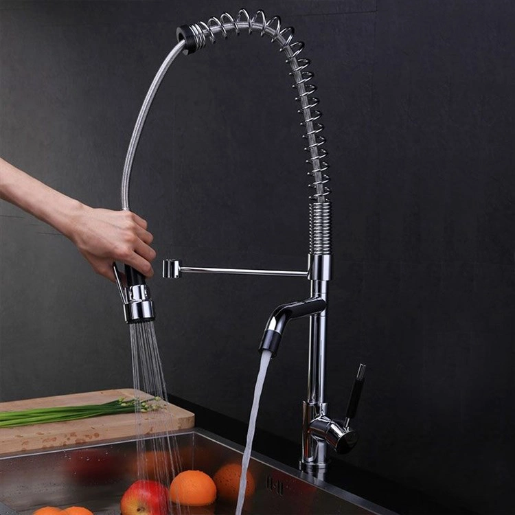 Chromed Single Handle Brass Sink  Kitchenfaucet