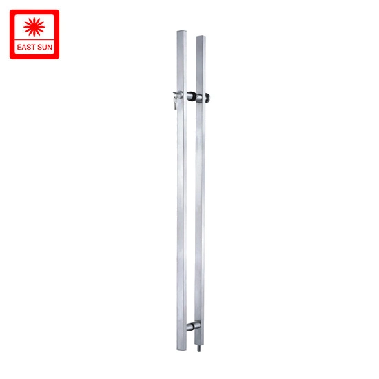 Europe Popular Stainless Steel Door Hardware Pull Handle Commercial Glass Door Handle with Lock pH-1006