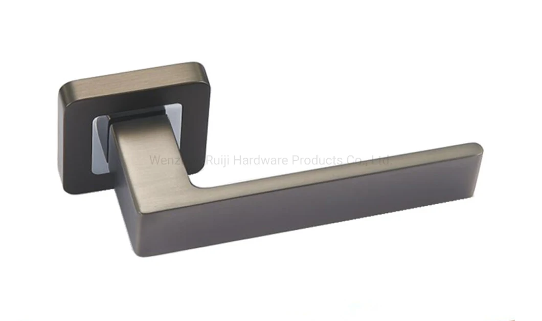 Barn Door Lever Handle Square Zinc Handle on Square Base